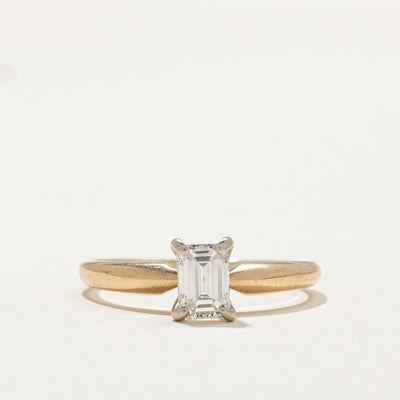 Solitaire Emerald Cut Diamond Engagement Ring | 0.70ct | SZ 8