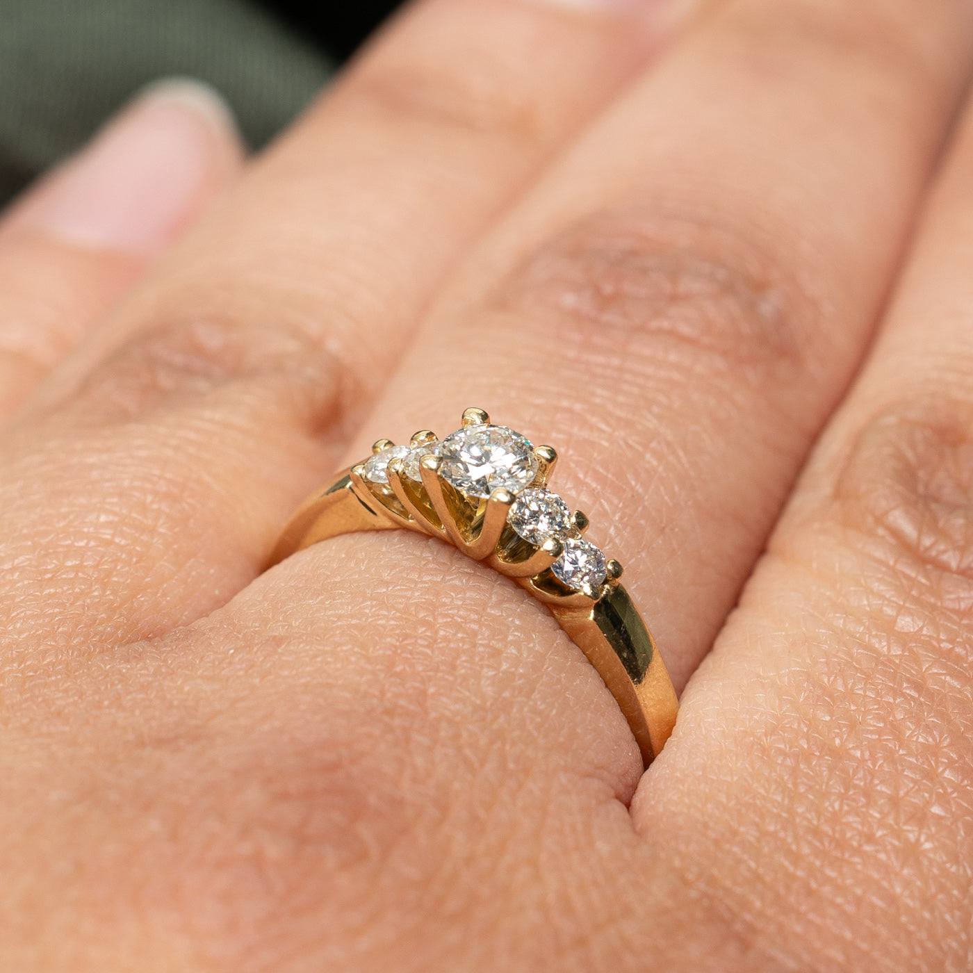 Round Brilliant Cut Diamond Engagment Ring | 0.62ctw | SZ 8.75