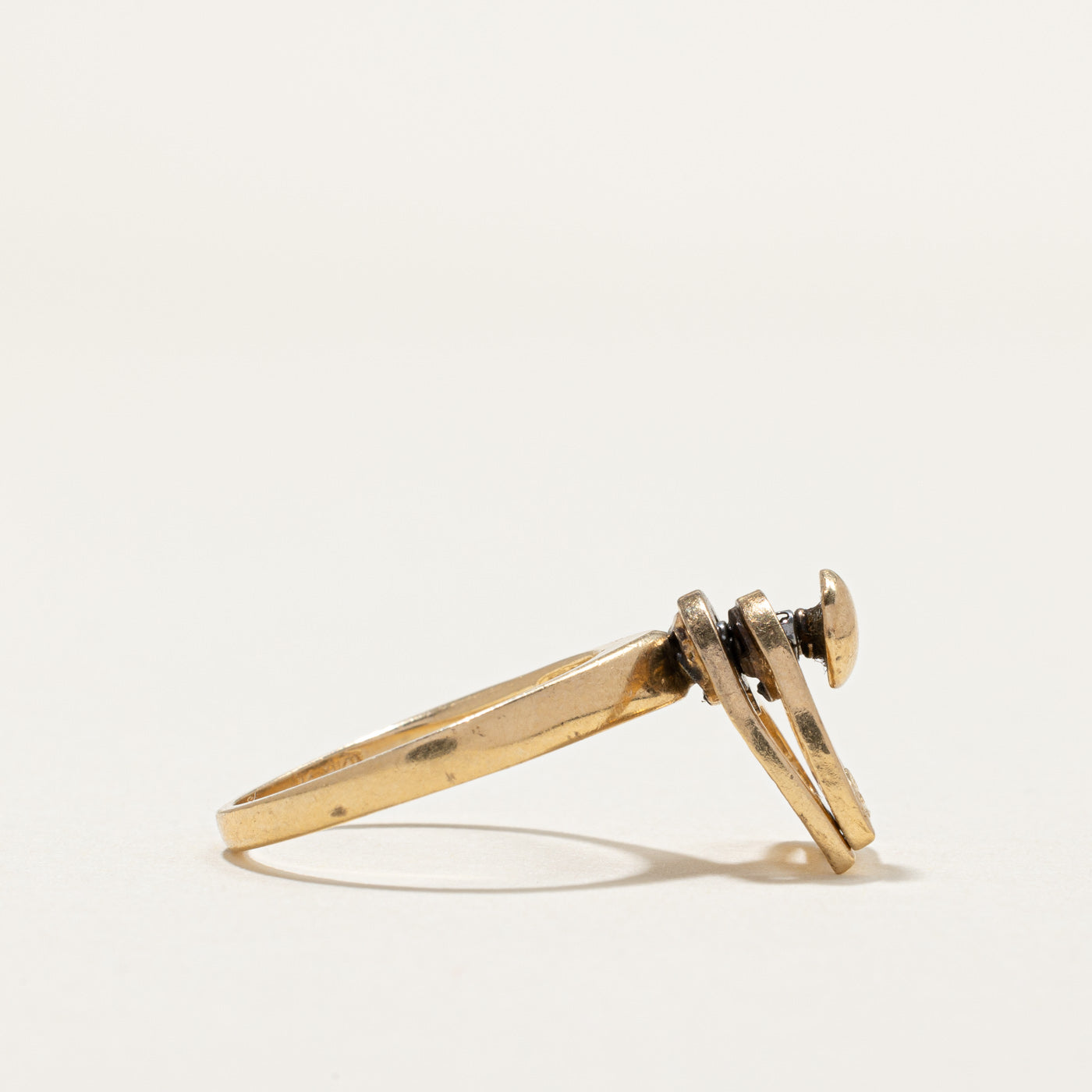 Spinning Hearts Diamond Ring | 0.02ctw | SZ 5.5