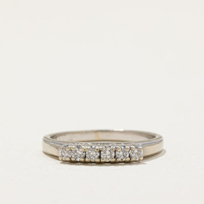 Semi Eternity Wedding Ring | 0.24ctw | SZ 6.5