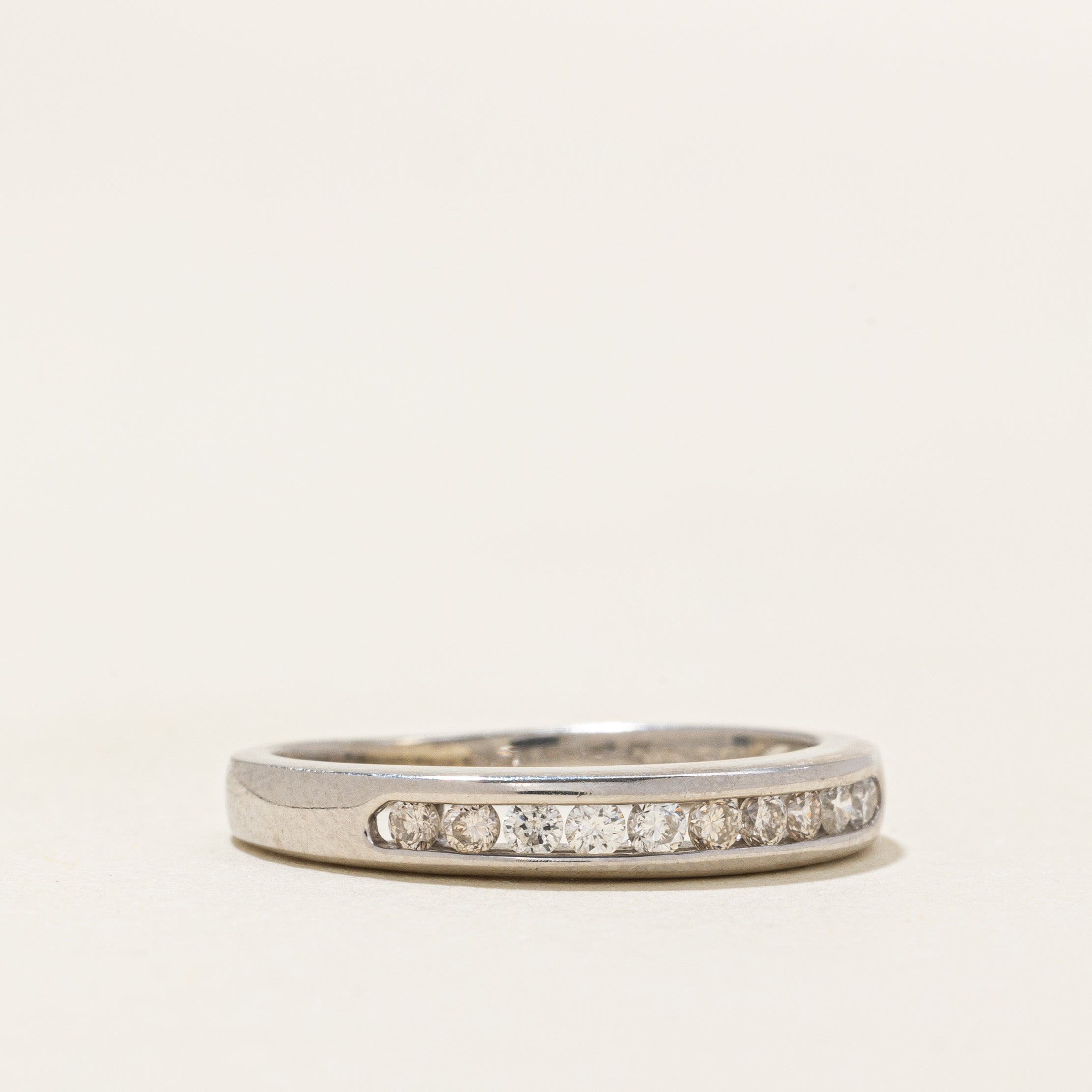 Channel Set Semi Eternity Diamond Band | 0.2ctw | SZ 4.75 |