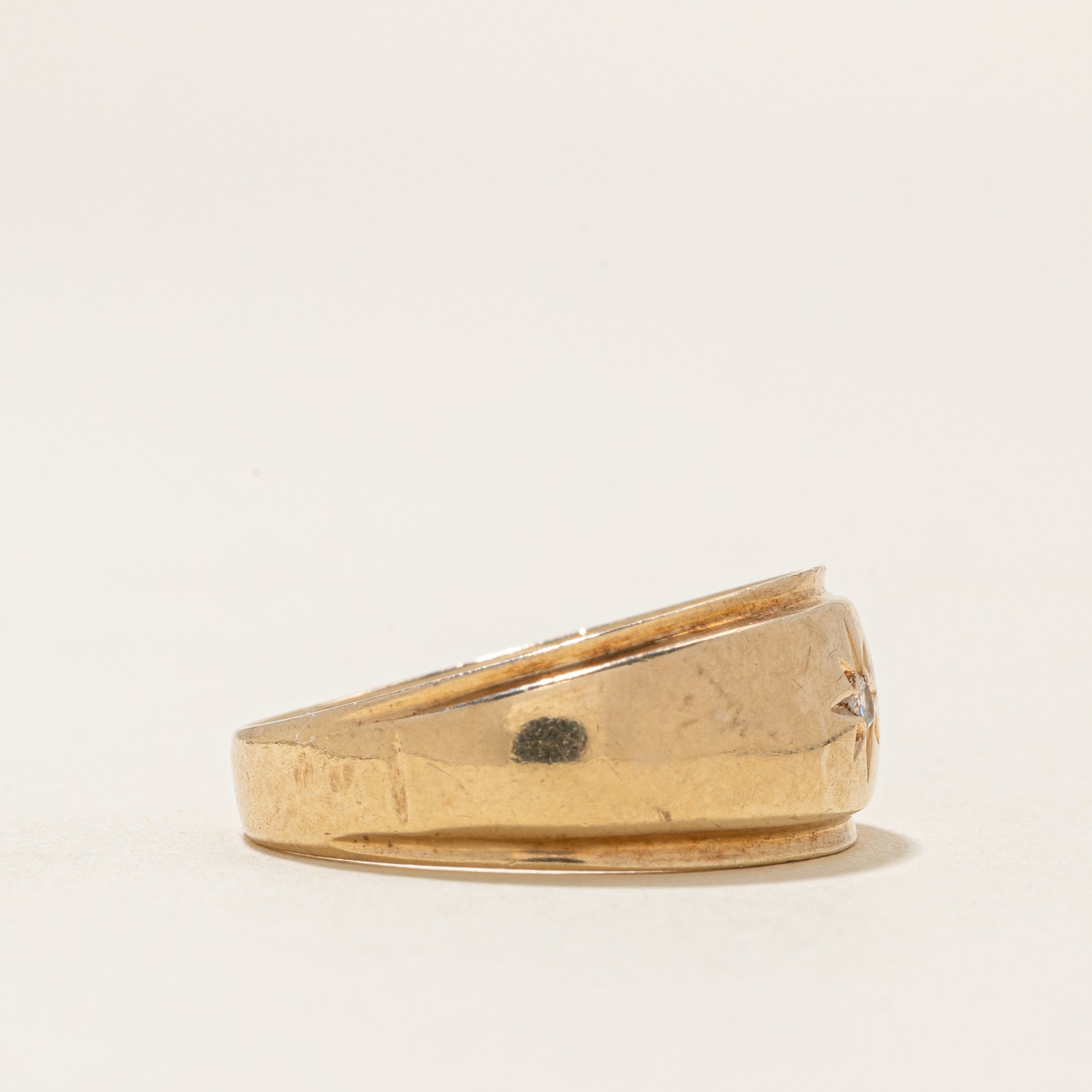 Star Set Diamond Chunky Band | 0.03ctw | SZ 8.0 |