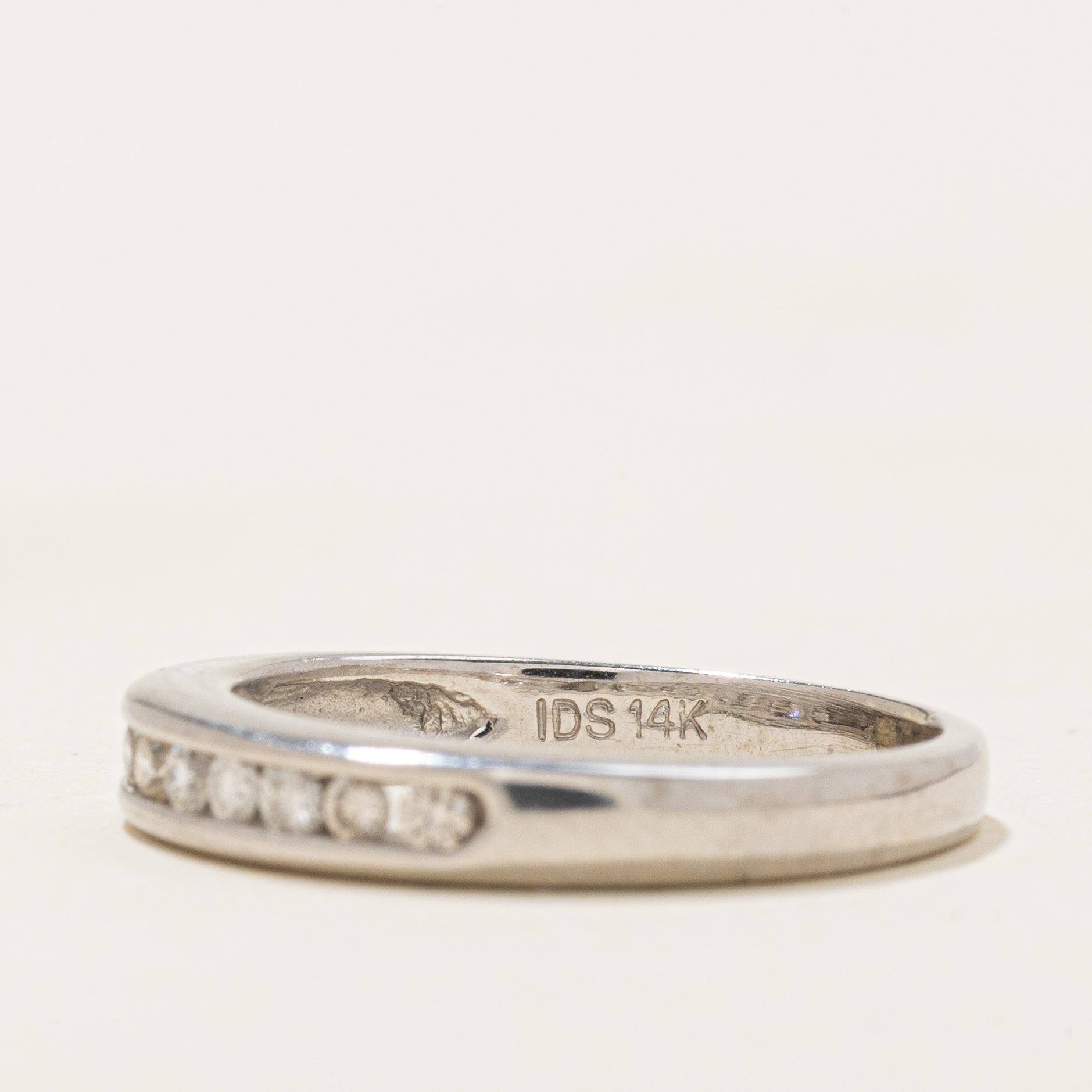 Channel Set Semi Eternity Diamond Band | 0.2ctw | SZ 4.75 |