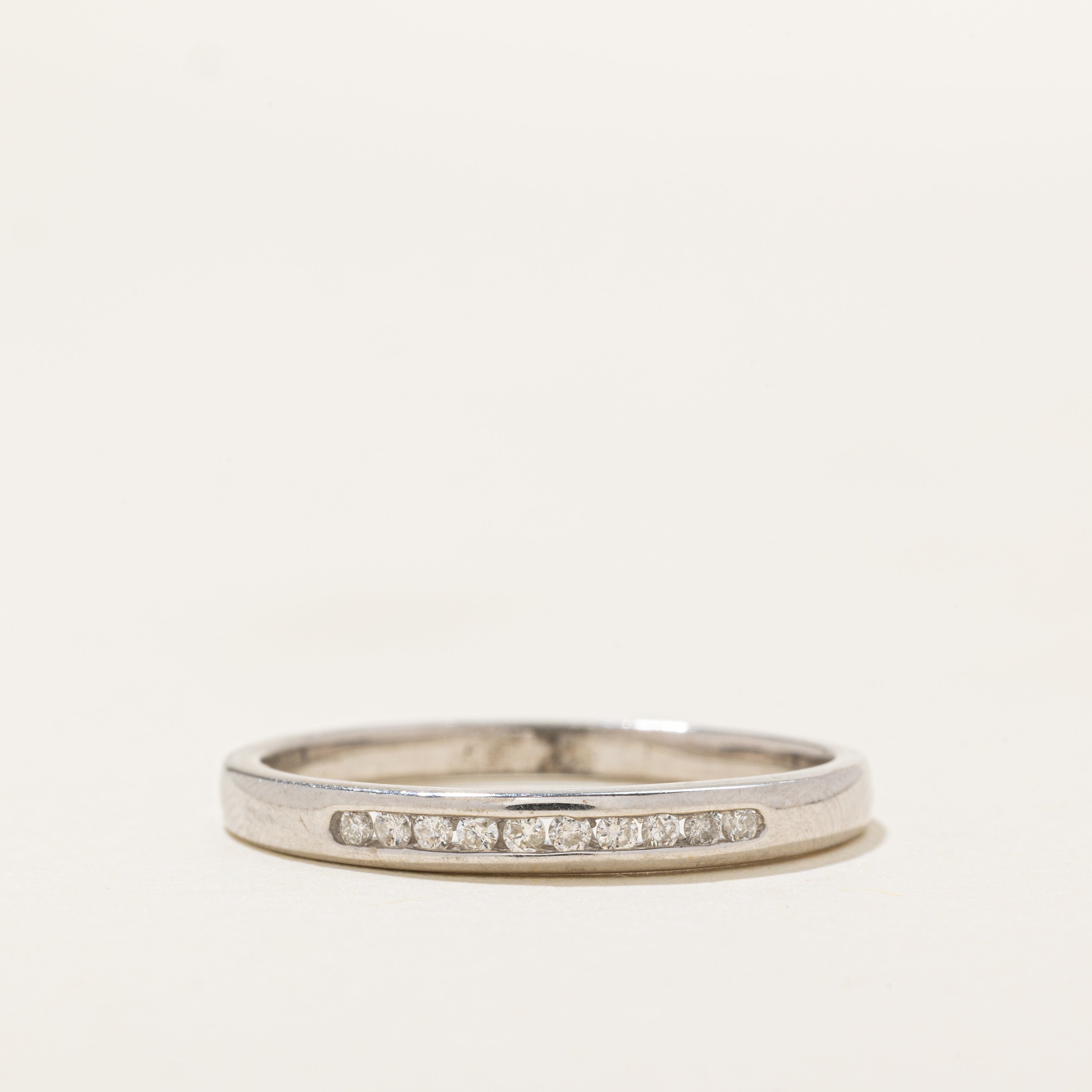 Channel Set Diamond Band | 0.1ctw | SZ 9.5 |