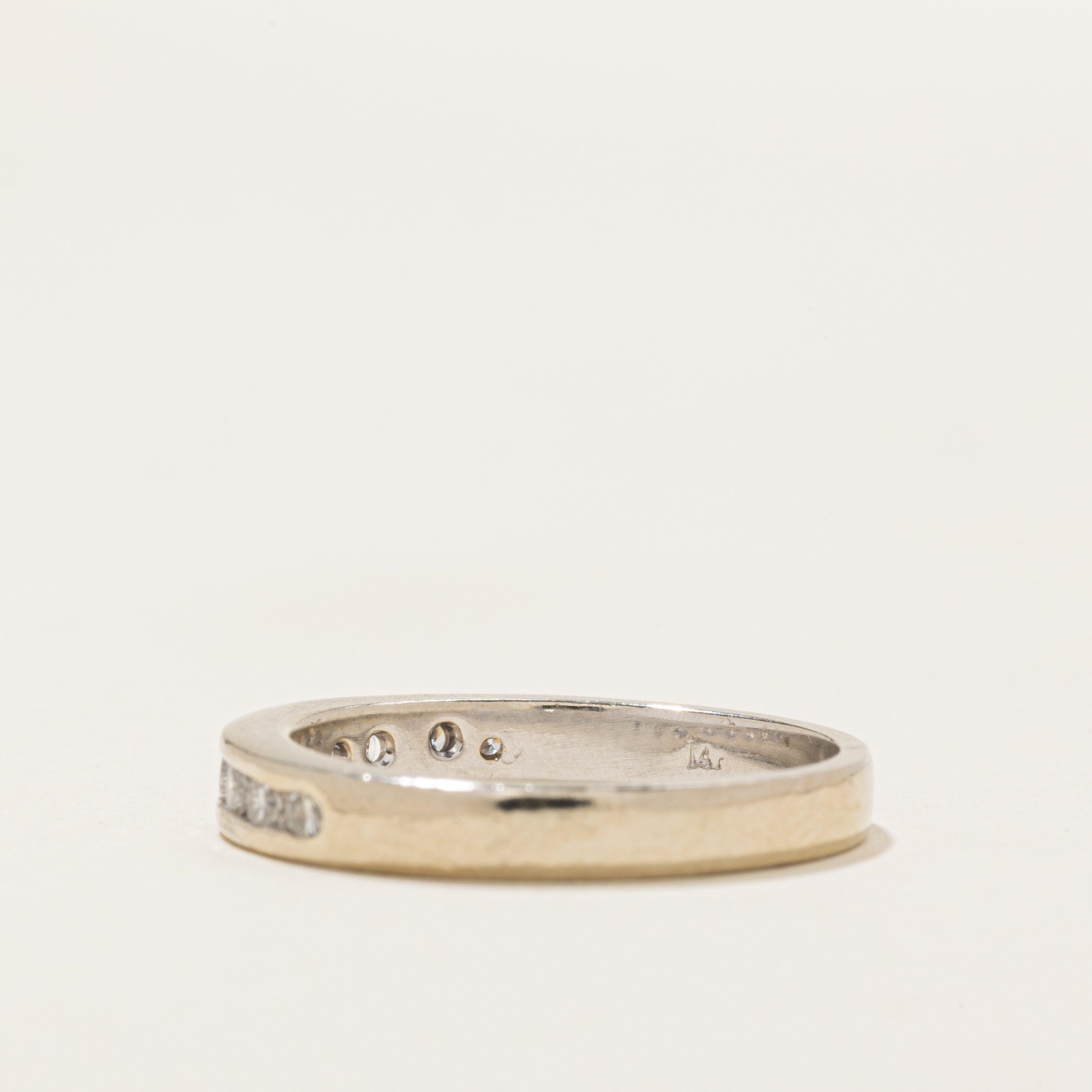 Channel Set Semi Eternity Diamond Band | 0.22ctw | SZ 6.5 |