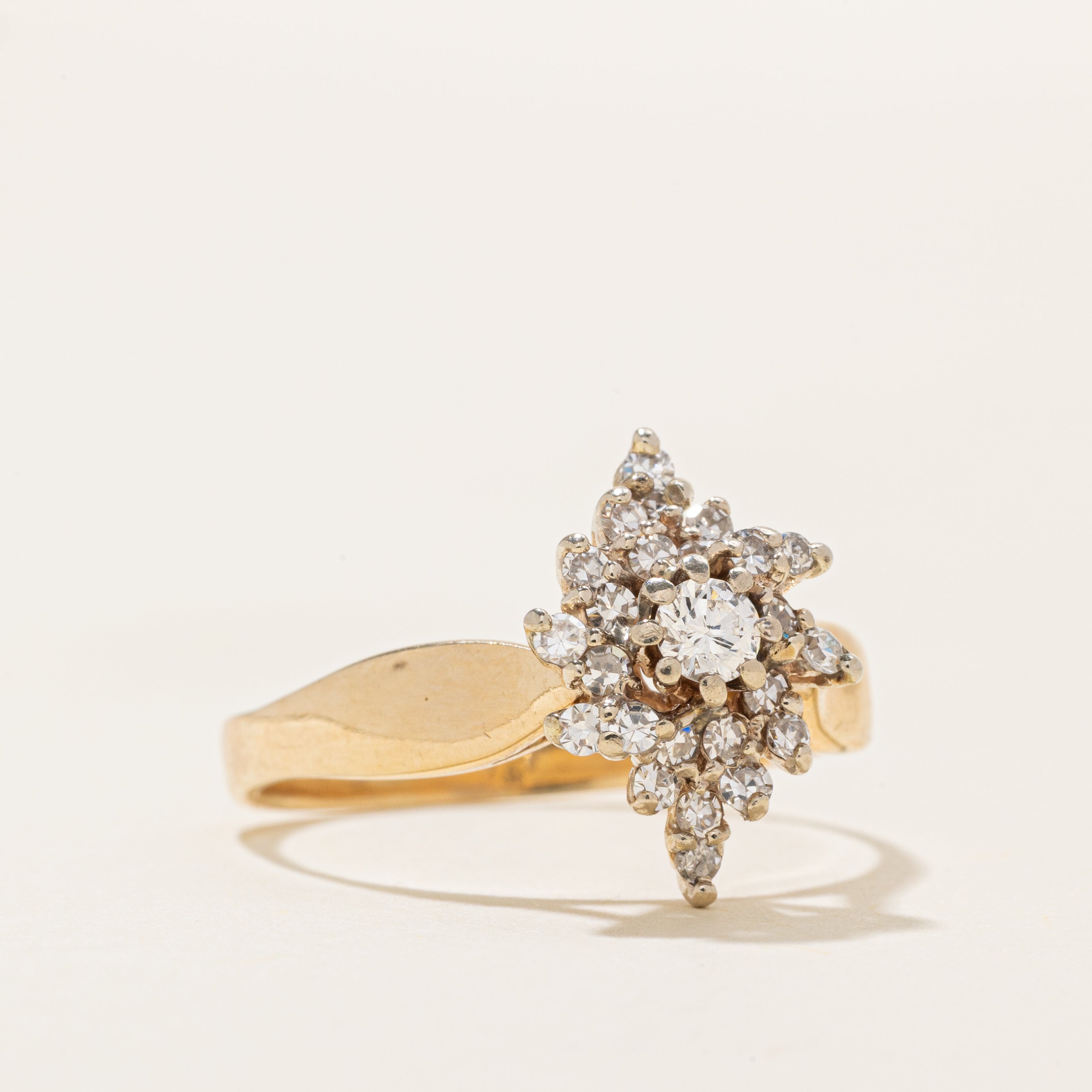 Diamond Petal Cluster Ring | 0.35ctw | SZ 8.0 |