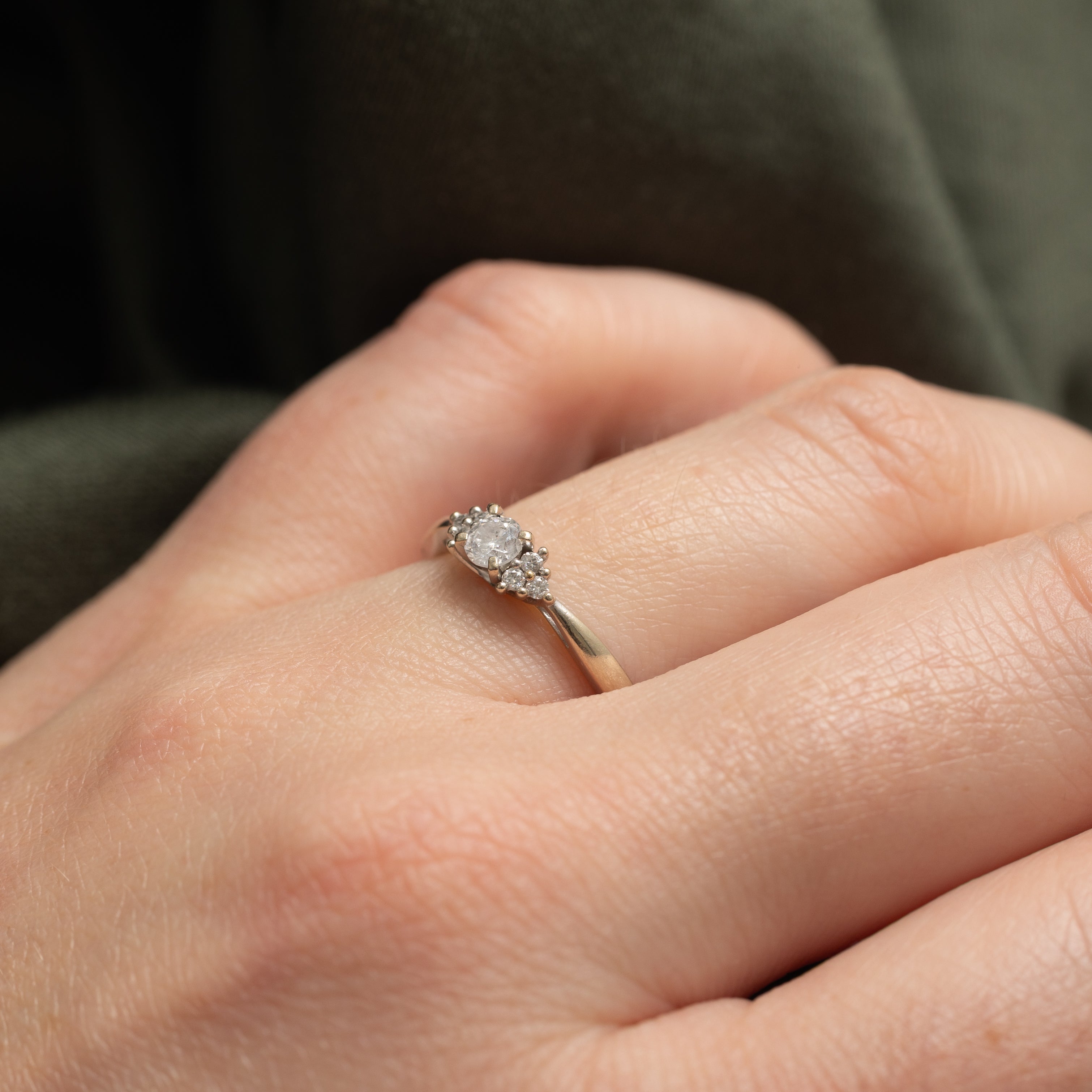 Diamond Accented Reverse Tapered Ring | 0.18ctw | SZ 6.25 |