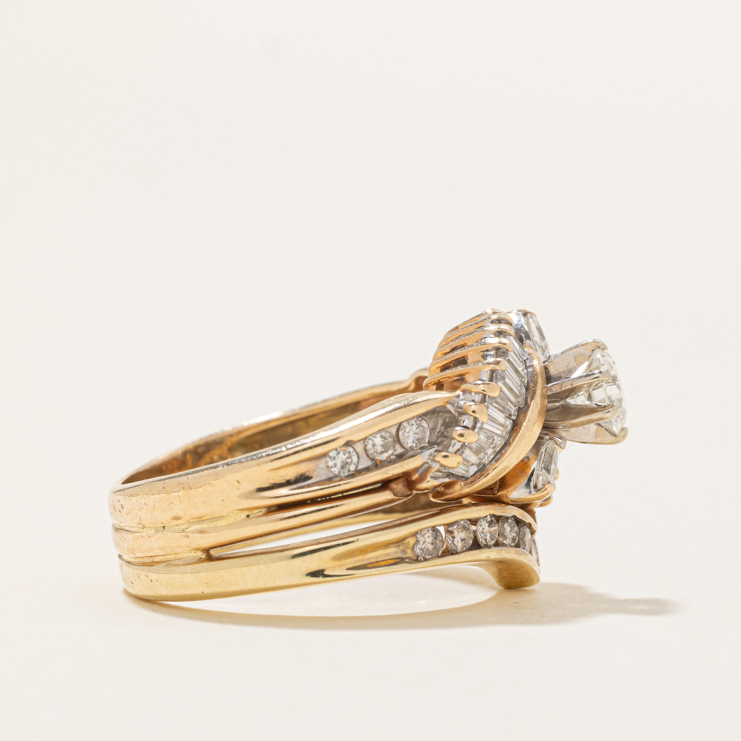 Alliance sertie de diamants | 1,18 ct | Taille 6,0 |