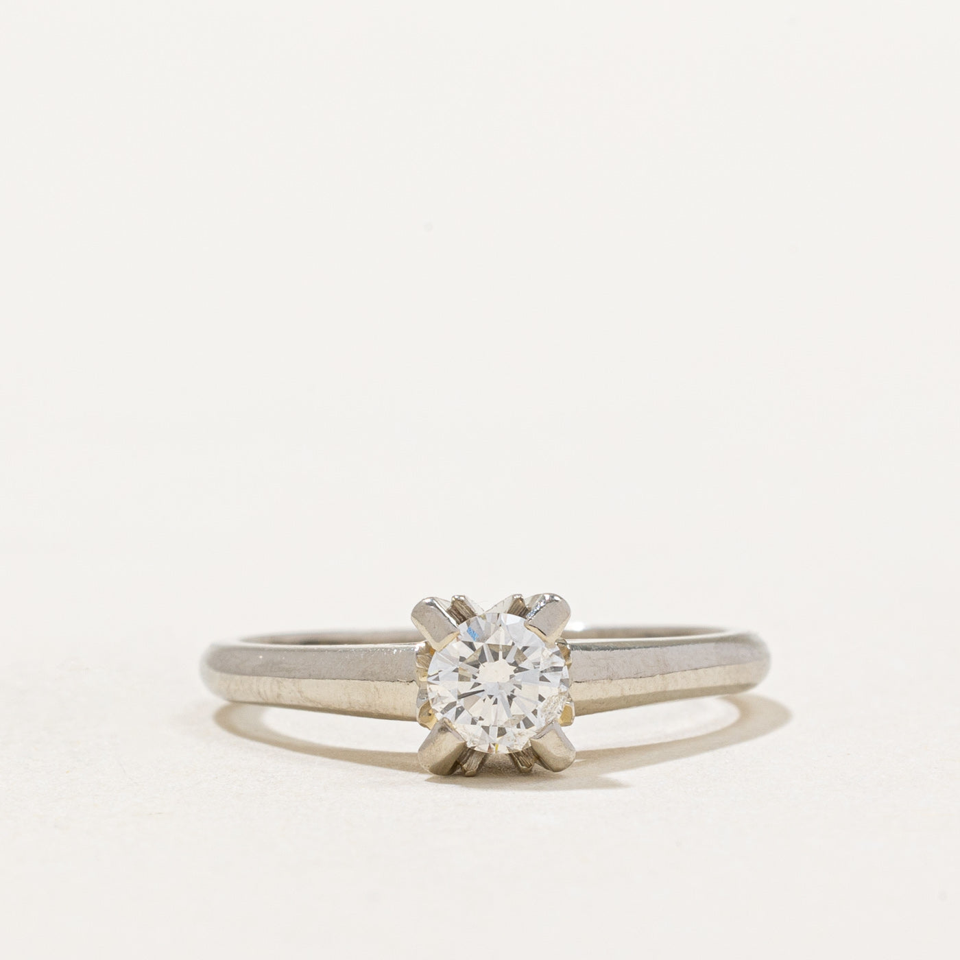 Solitaire Diamond Engagement Ring | 0.32ct | SZ 5.25 |
