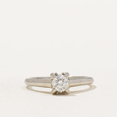 Solitaire Diamond Engagement Ring | 0.32ct | SZ 5.25 |
