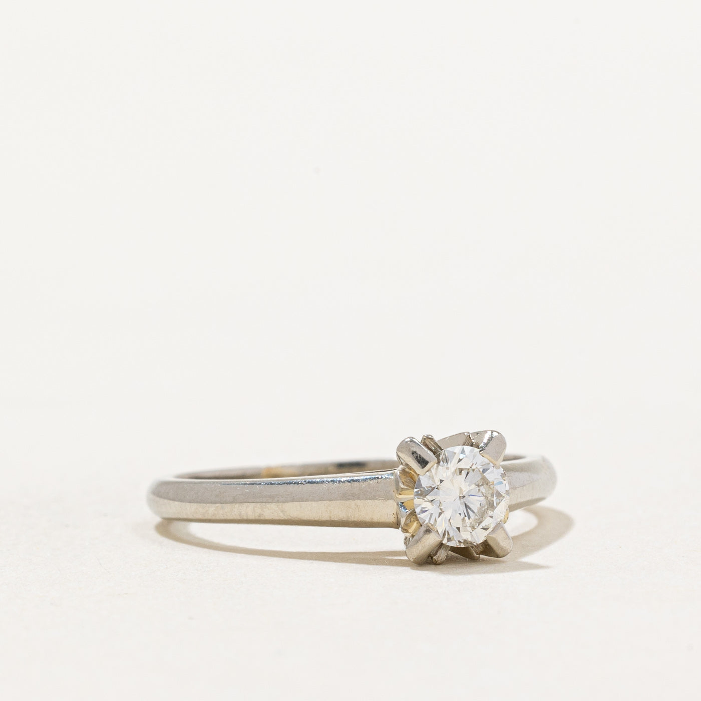 Solitaire Diamond Engagement Ring | 0.32ct | SZ 5.25 |