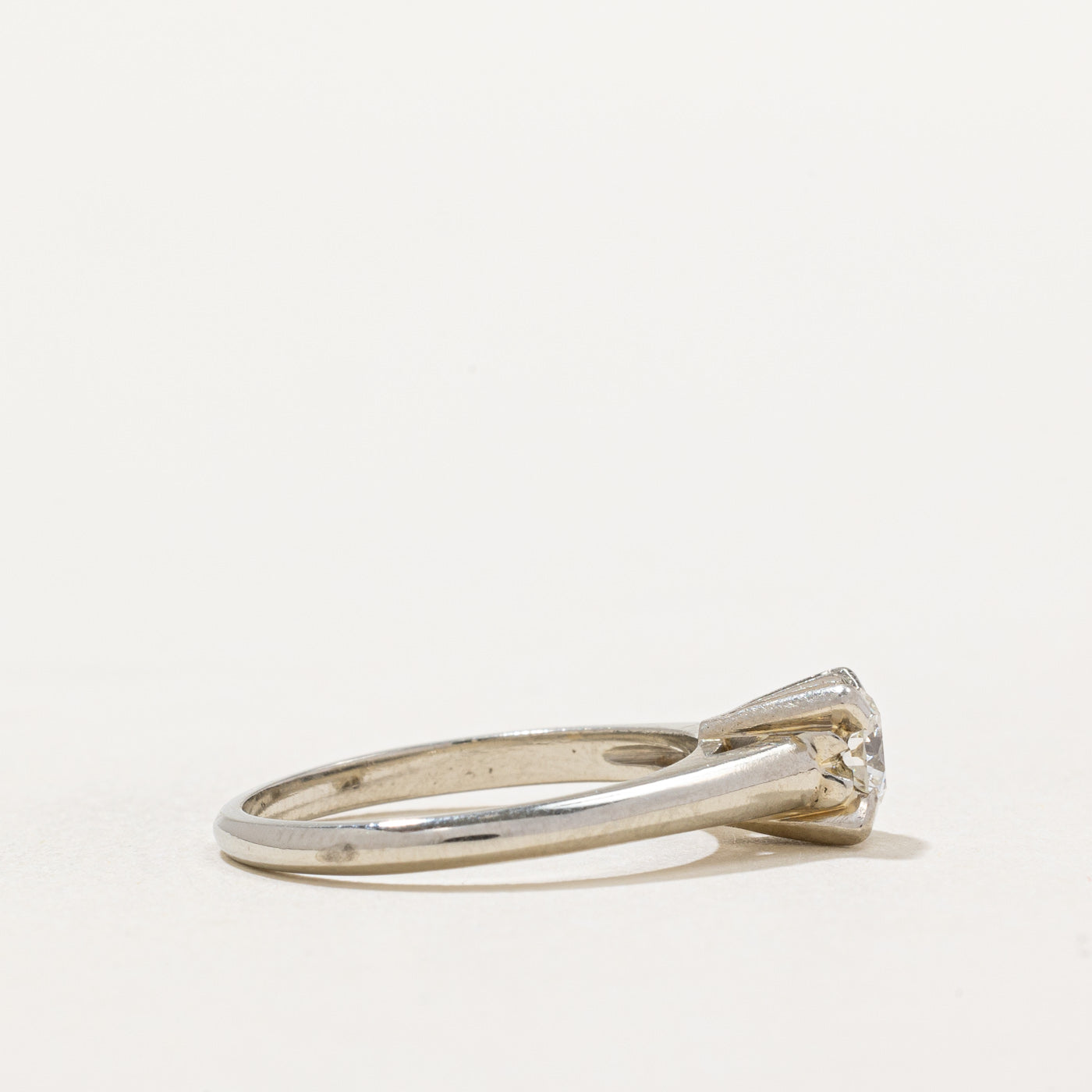 Solitaire Diamond Engagement Ring | 0.32ct | SZ 5.25 |