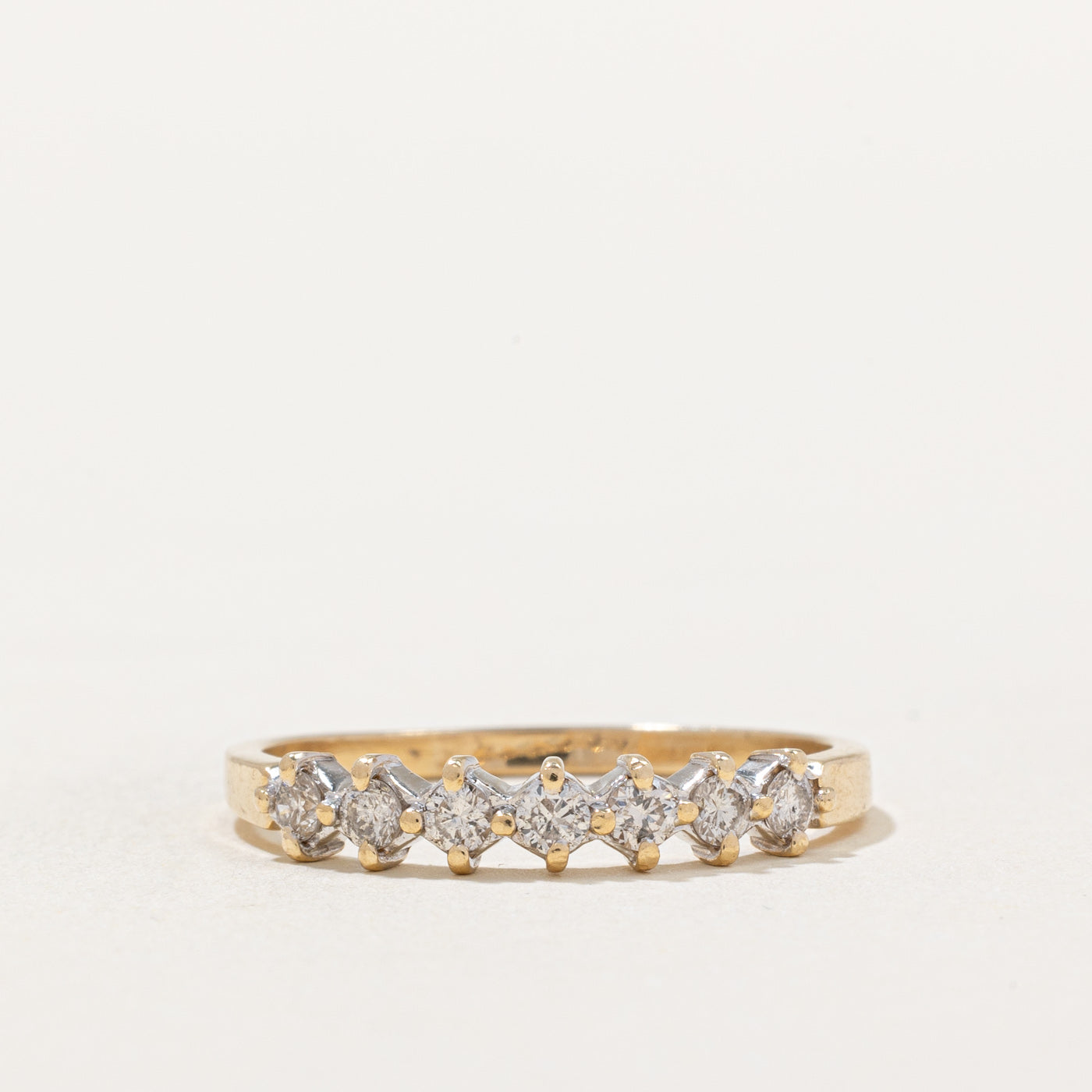 Semi Eternity Diamond Ring | 0.35ctw | SZ 9.5 |