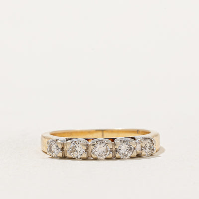 Diamond Five Stone Ring | 0.44ctw | SZ 6 |