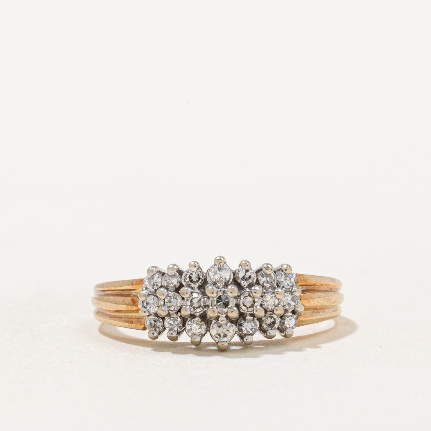 Diamond Row Cluster Ring | 0.23ctw | SZ 5.75 |