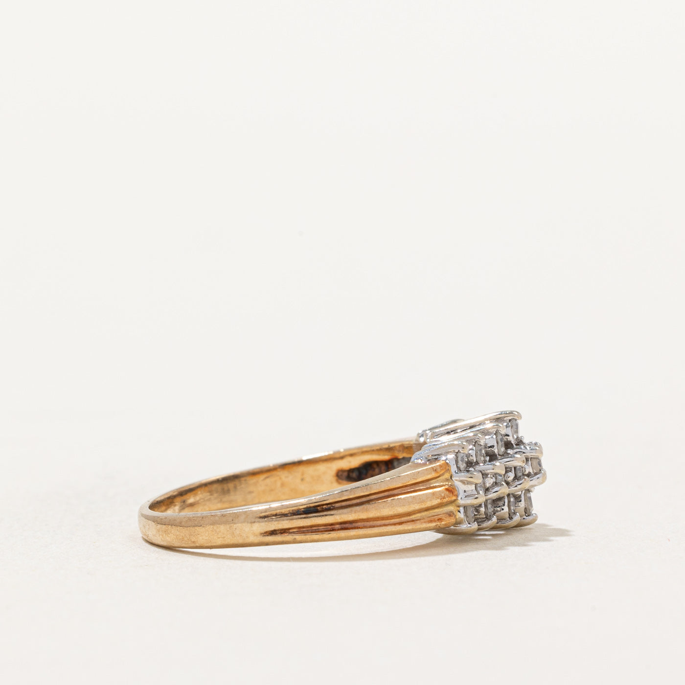 Diamond Row Cluster Ring | 0.23ctw | SZ 5.75 |
