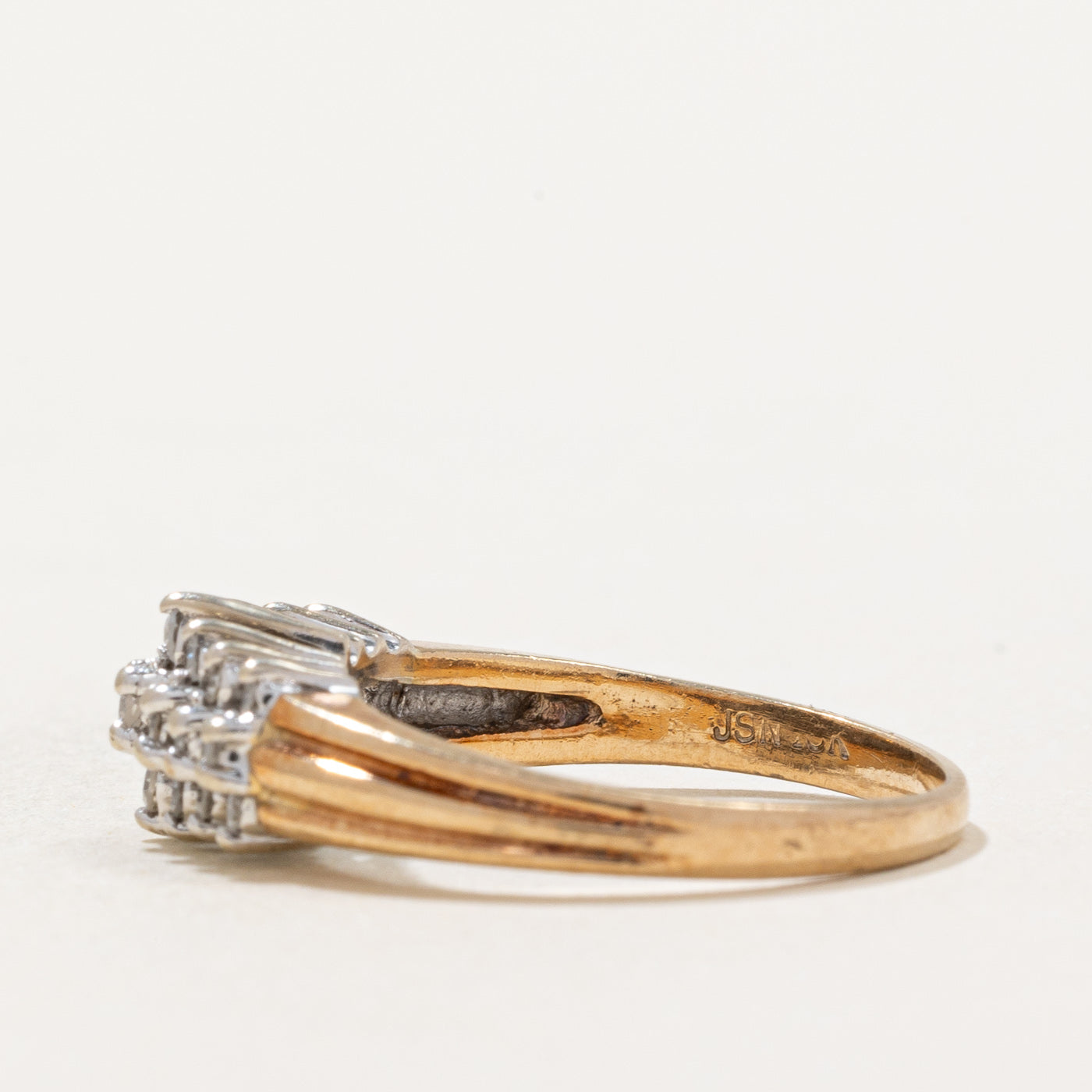 Diamond Row Cluster Ring | 0.23ctw | SZ 5.75 |