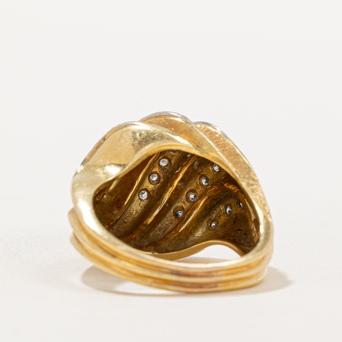 'Birks' Diamond Croissant Dome Ring | 0.22ctw | SZ 7 |