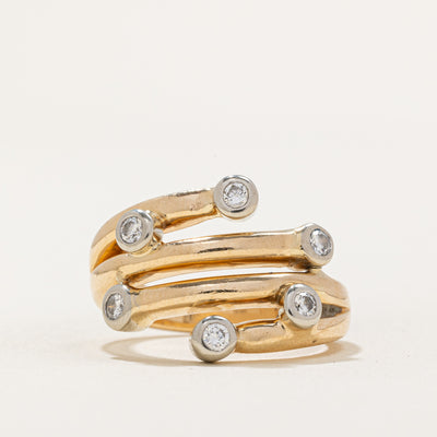 Bezel Set Scattered Diamond Ring | 0.27ctw | SZ 6.25