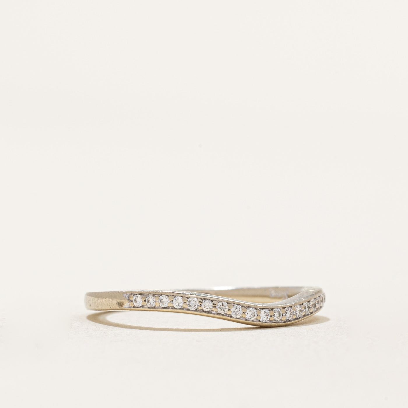 Semi Eternity Diamond Contour Band | 0.08ctw | SZ 6.25