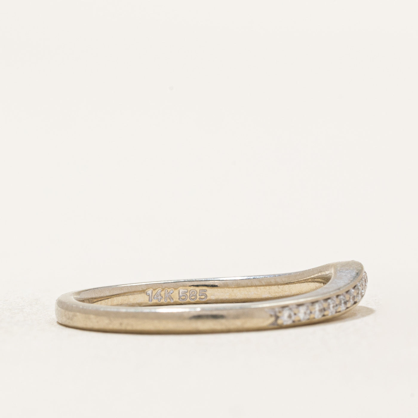 Semi Eternity Diamond Contour Band | 0.08ctw | SZ 6.25