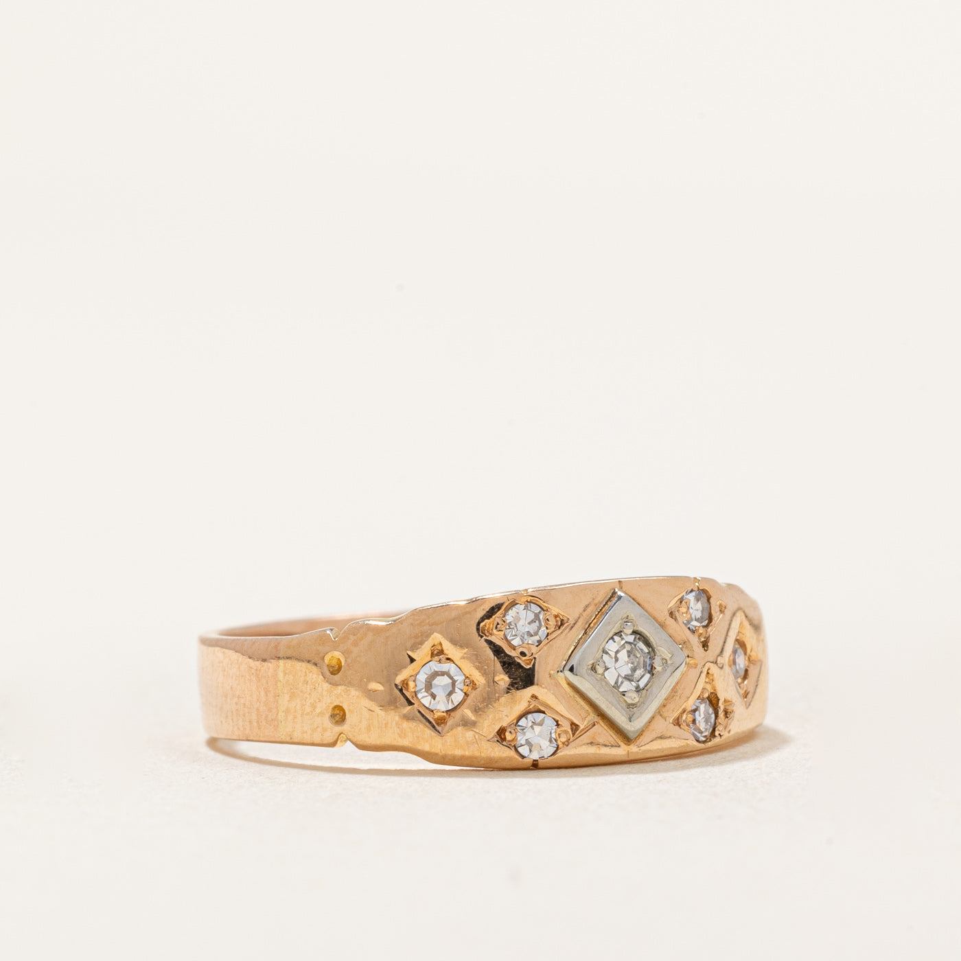 Diamond Tapered Ring | 0.13ctw | SZ 7.25