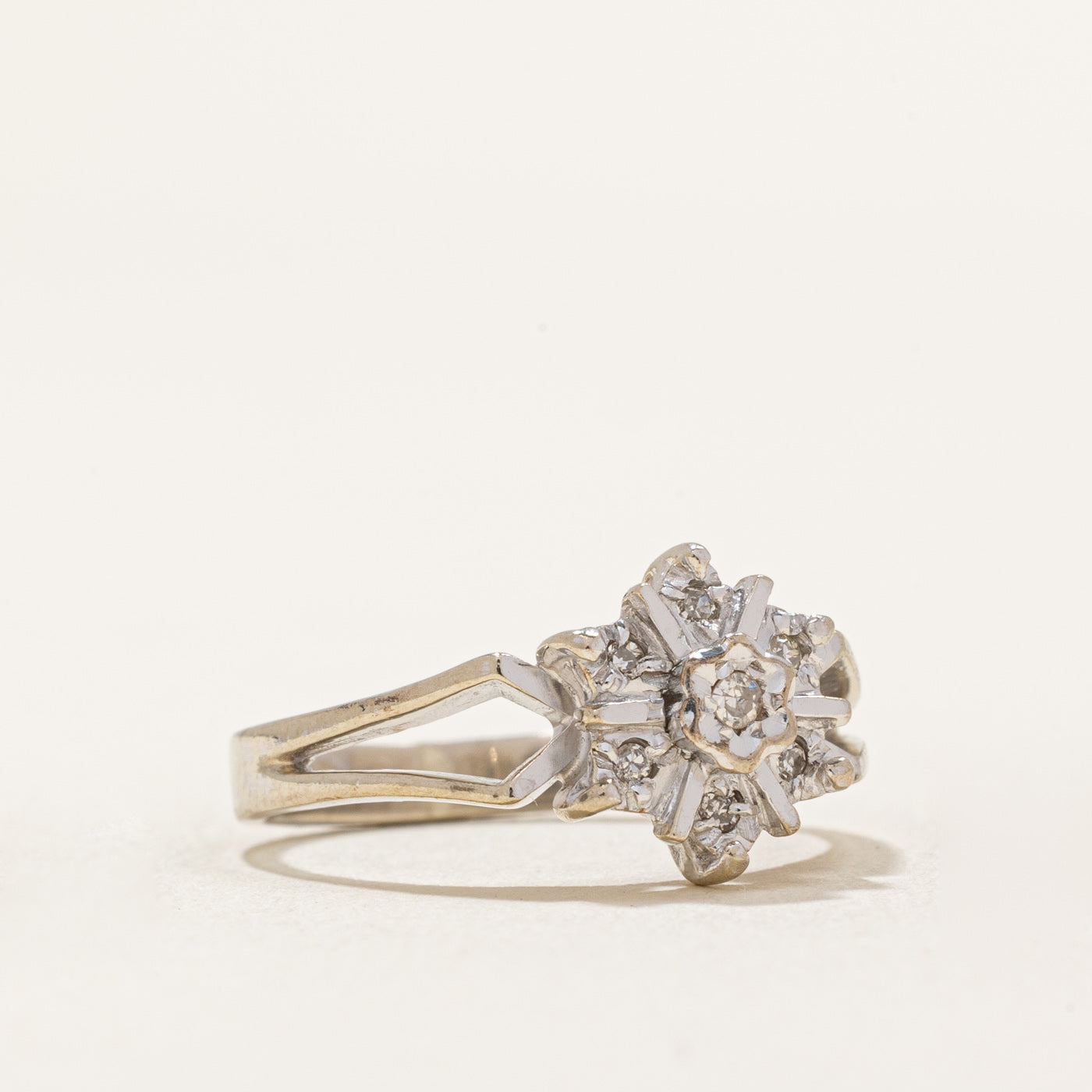 1976 Birmingham Diamond Cluster Ring | 0.07ctw | SZ 5