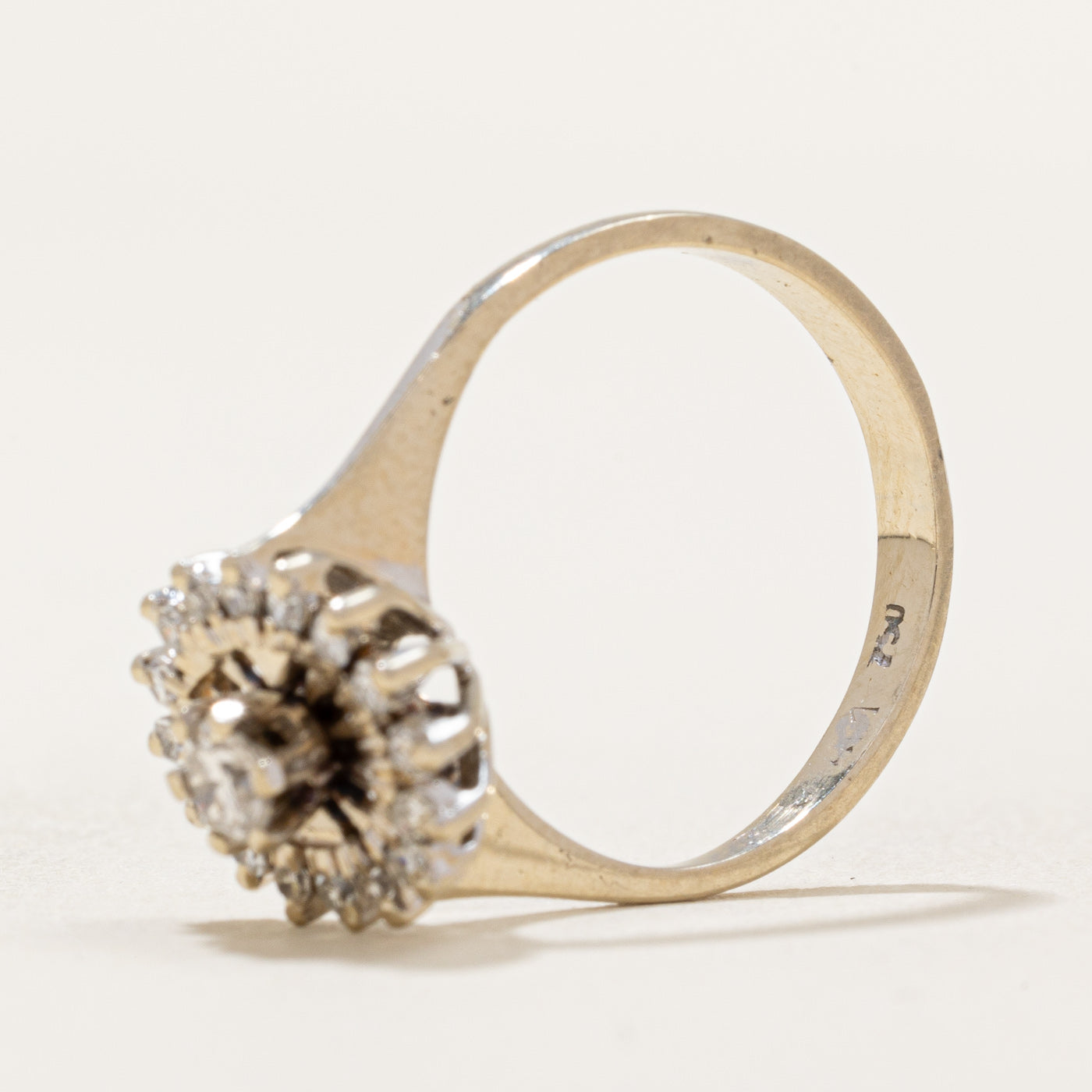 Diamond Halo Engagement Ring | 0.35ctw | SZ 5.5