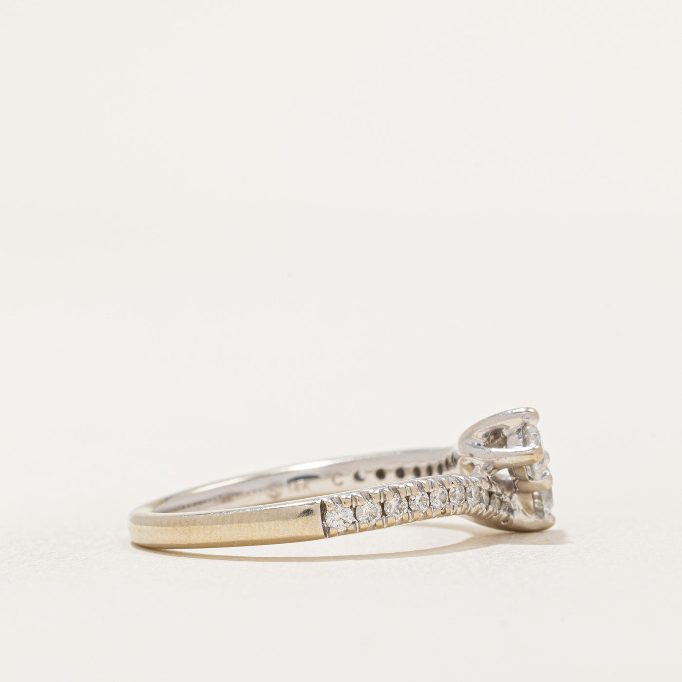 Bague Diamant Toi et Moi | 0,58ctw | Taille 7,25