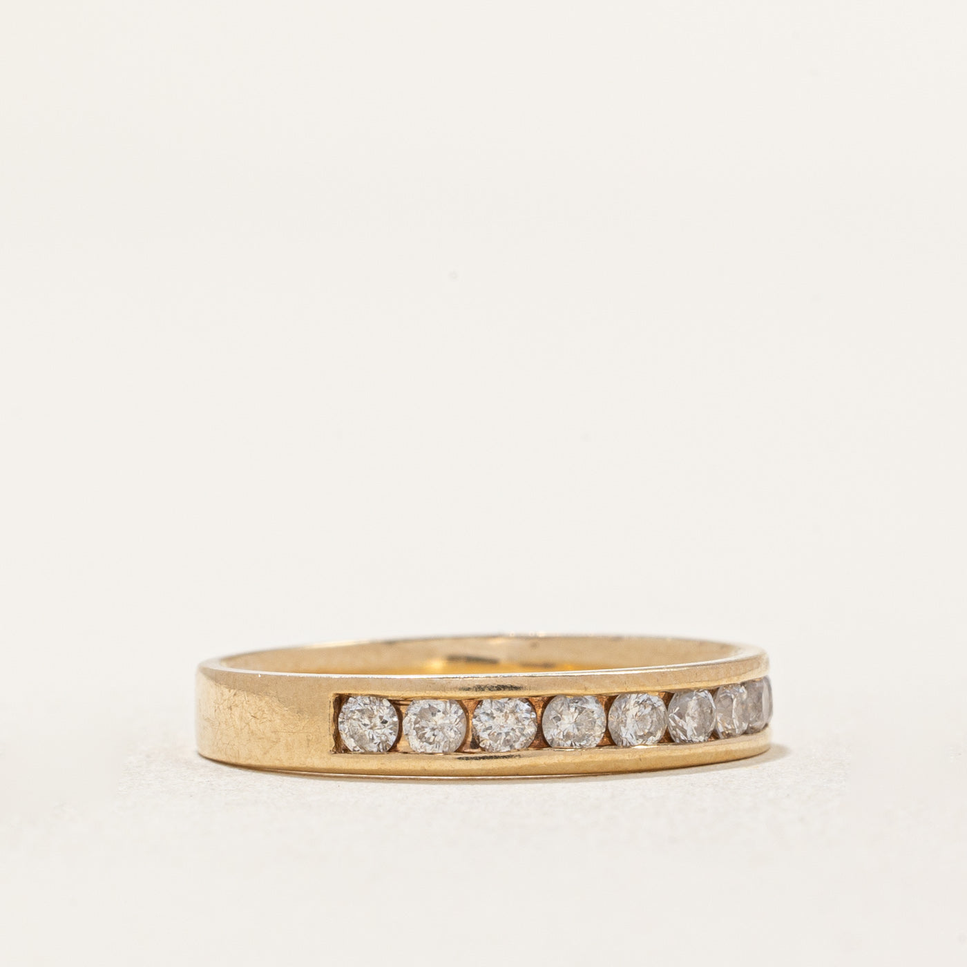 Channel Set Semi Eternity Diamond Band | 0.30ctw | SZ 4.5