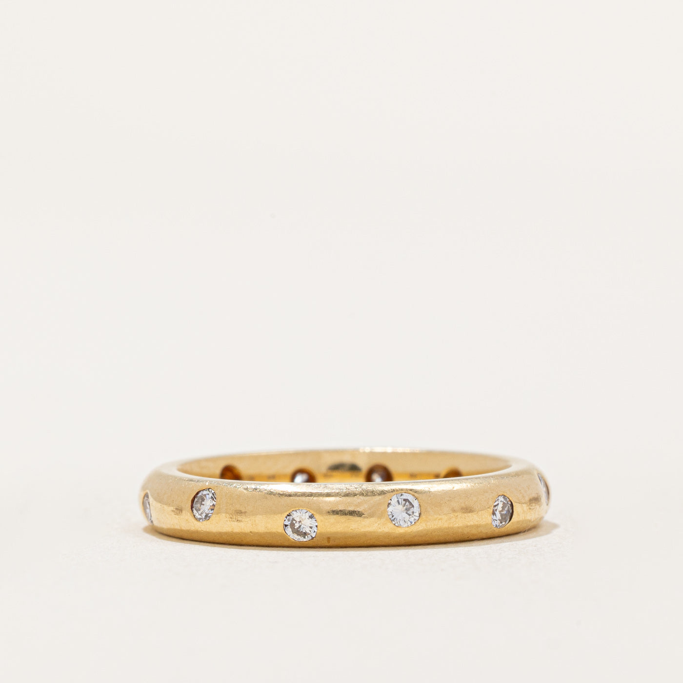 Bague sertie de diamants épars | 0,25 ct au total | Taille 5,25