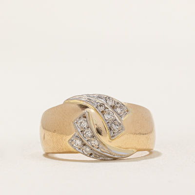 Diamond Bypass Design Ring | 0.12ctw | SZ 4.75