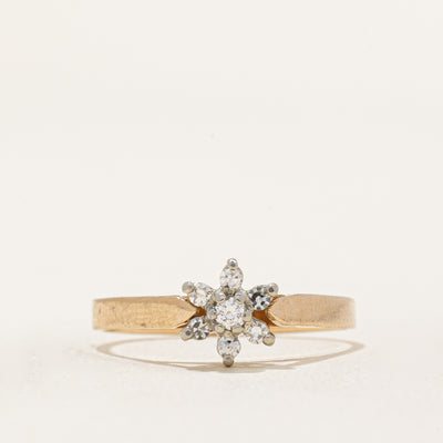 Diamond Petal Ring | 0.14ctw | SZ 6.25
