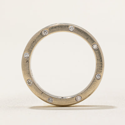 Flush Set Side Diamond Eternity Band | 0.14ctw | SZ 5.75