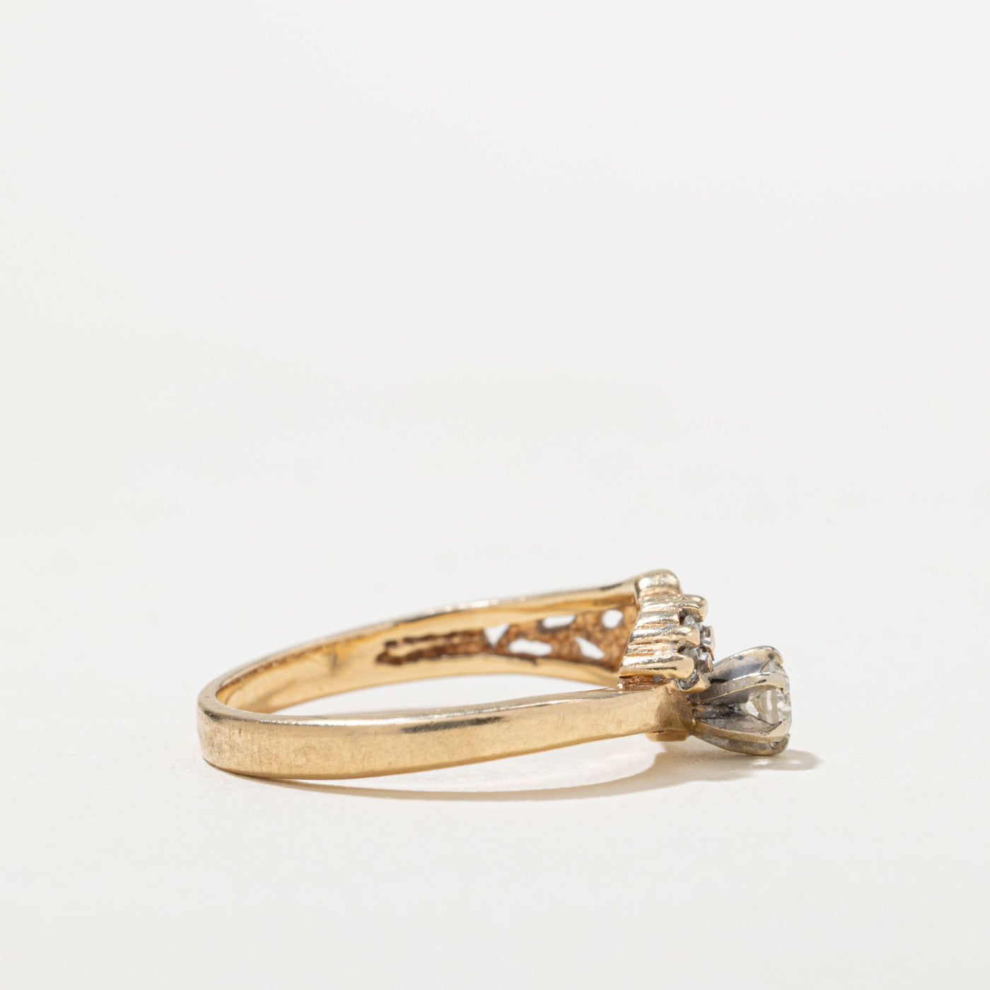 Open Work Diamond Ring | 0.13ctw | SZ 4.25