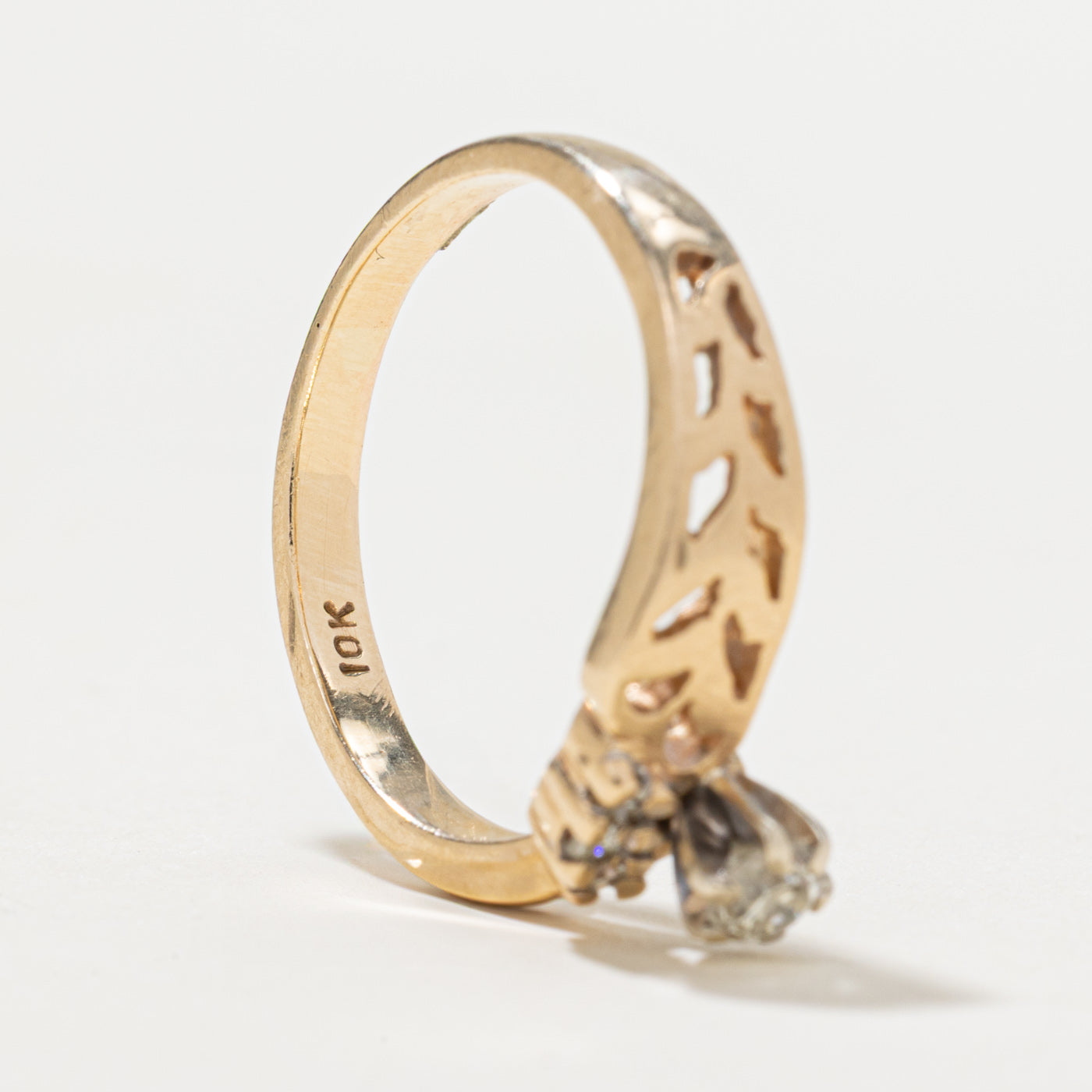 Open Work Diamond Ring | 0.13ctw | SZ 4.25
