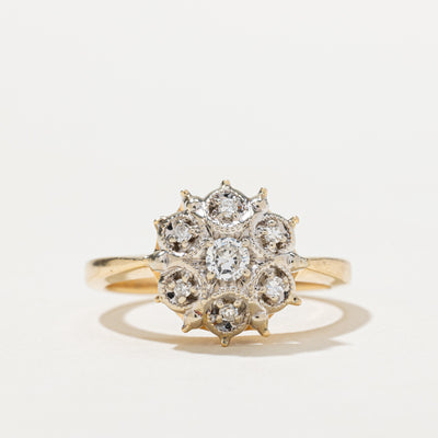Diamond Cluster Cocktail Ring | 0.19ctw | SZ 7