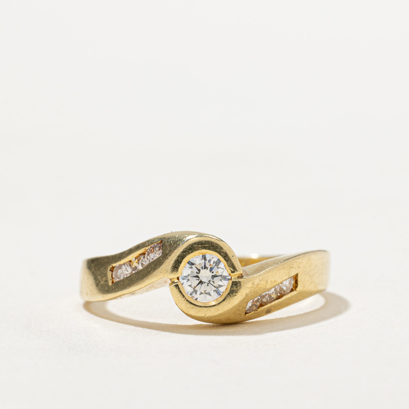 Diamond Bypass Engagement Ring | 0.33ctw | SZ 7