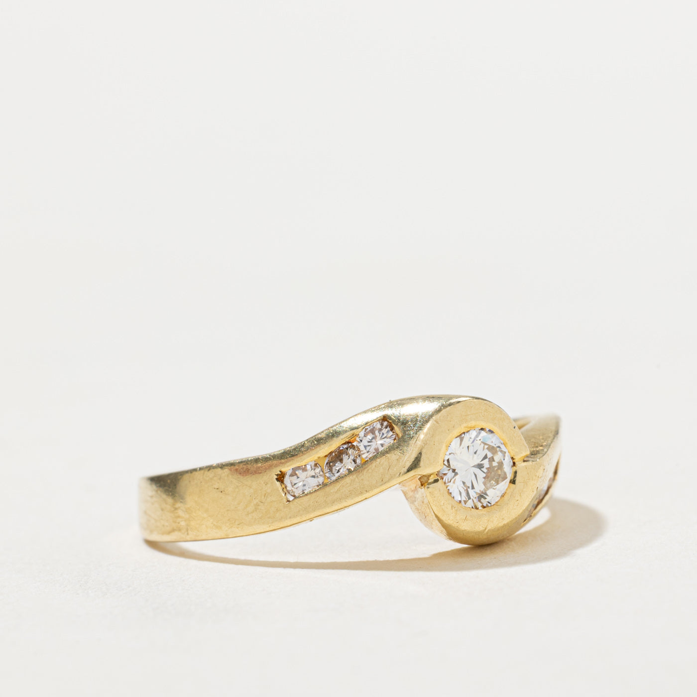 Diamond Bypass Engagement Ring | 0.33ctw | SZ 7