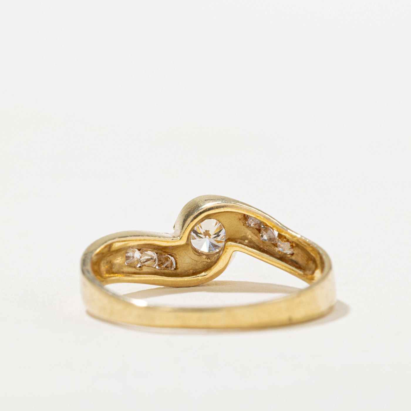 Diamond Bypass Engagement Ring | 0.33ctw | SZ 7