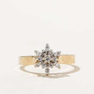 Diamond Cluster Ring | 0.20ctw | SZ 6.75