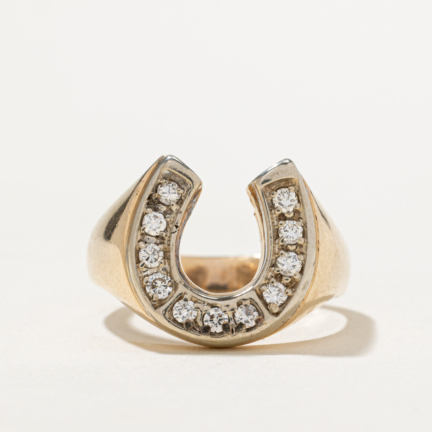 Diamond Horseshoe Ring | 0.26ctw | SZ 8.5
