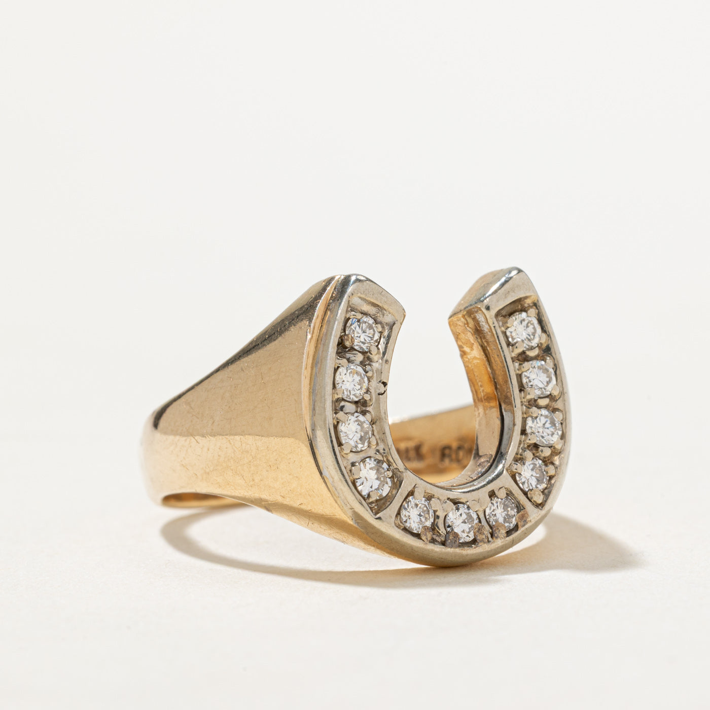Diamond Horseshoe Ring | 0.26ctw | SZ 8.5