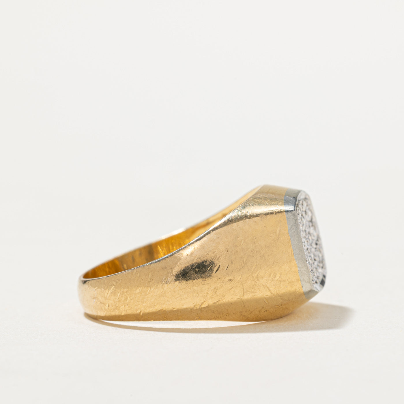 Diamond Cluster Signet Ring | 0.15ctw | SZ 8
