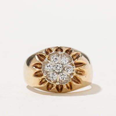 Diamond Cluster Cocktail Ring | 0.31ctw | SZ 6.75