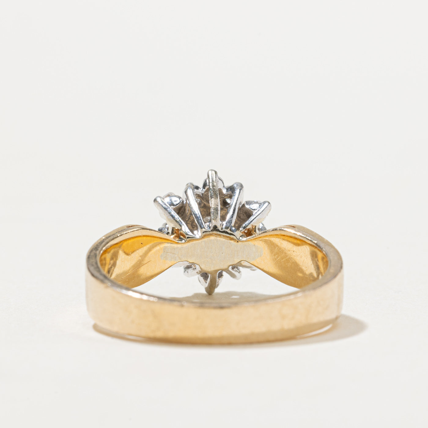Diamond Cluster Reverse Tapered Ring | 0.29ctw | SZ 6