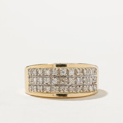 Diamond Grid Band | 0.43ctw | SZ 8.5