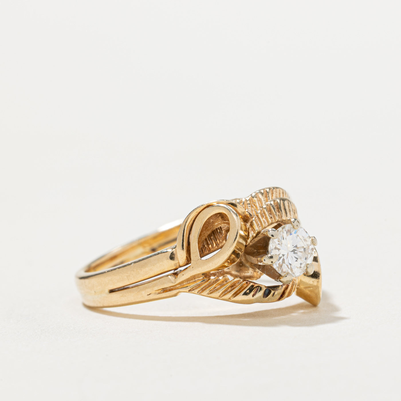 Diamond Textured Abstract Ring | 0.25ct | SZ 5.75