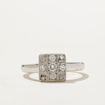 Grid Diamond Ring | 0.30ctw | SZ 9