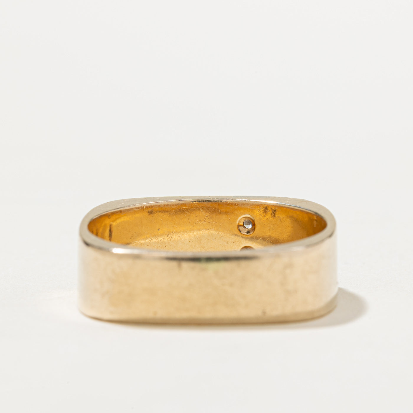 Diamond & Gold Nugget Ring | 0.12ctw | SZ 10.5